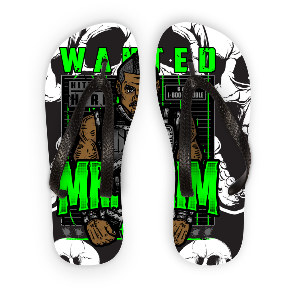 MR. Grim "Wanted" Youthwear Flip Flops