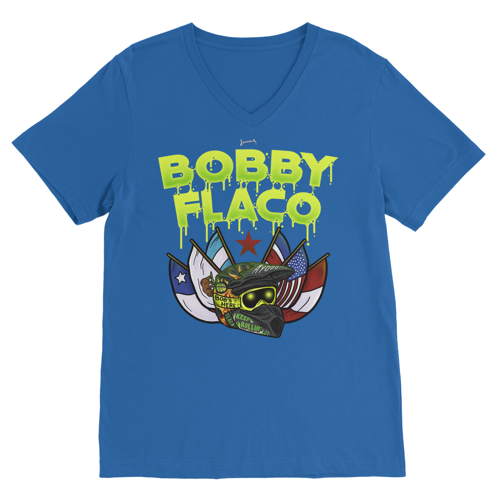 Bobby Flaco (USA) "World Tour" Unisex V Neck Tee