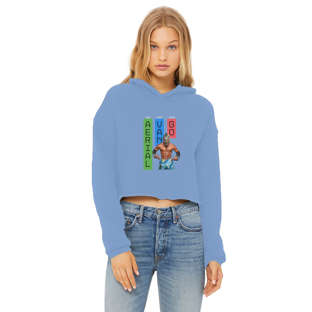 "Bars" -Aerial Van Go" Women's Wear Crop Top Hoodie