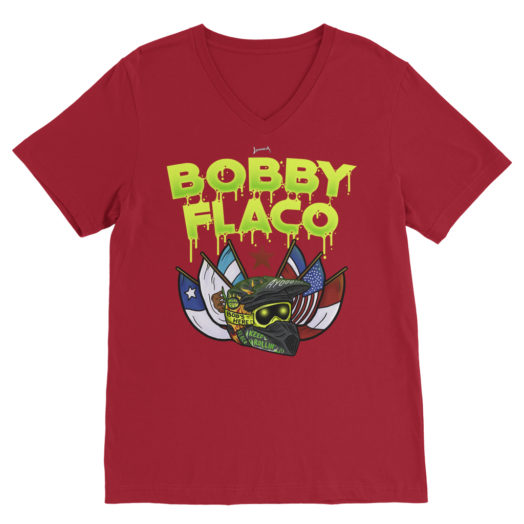 Bobby Flaco (USA) "World Tour" Unisex V Neck Tee