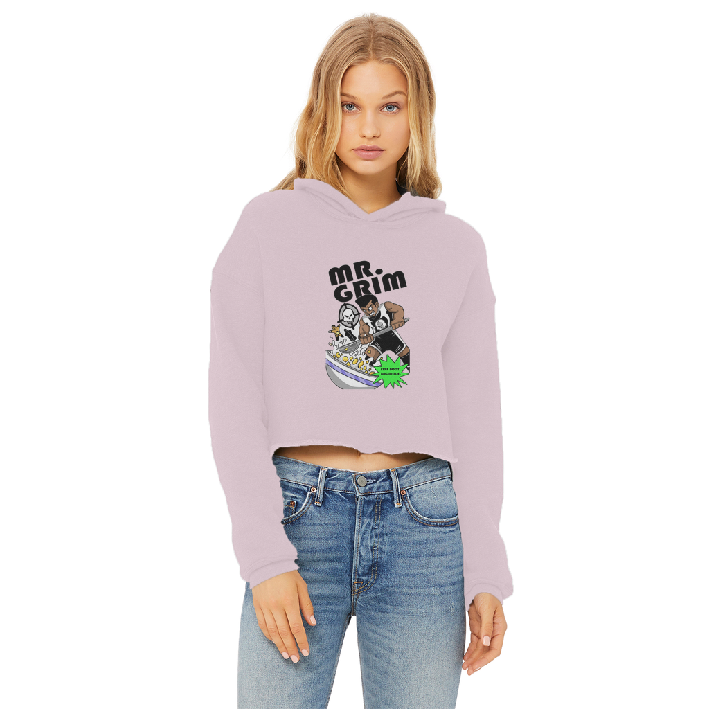 MR. Grim "Special Cereal" (USA) Women's Wear Crop Top Hoodie