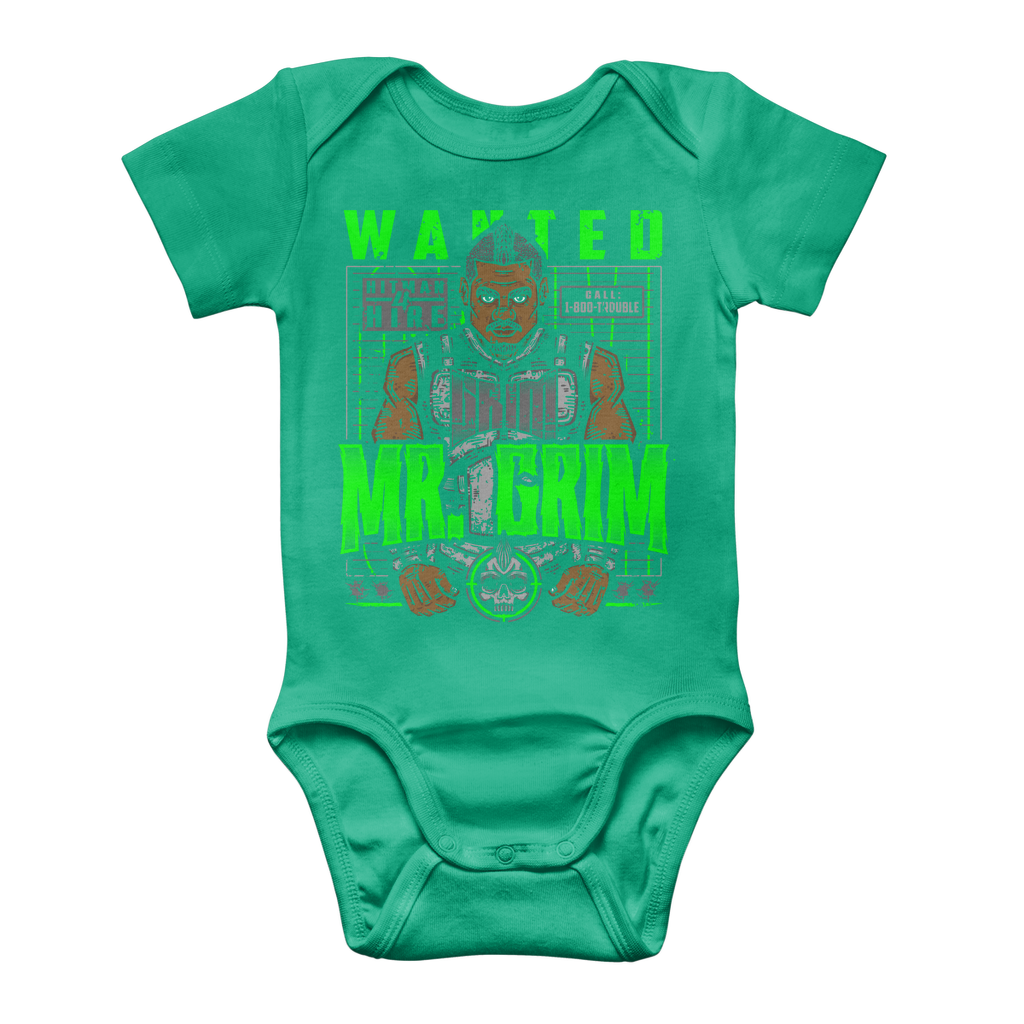 MR. Grim "Wanted" Baby Onesie