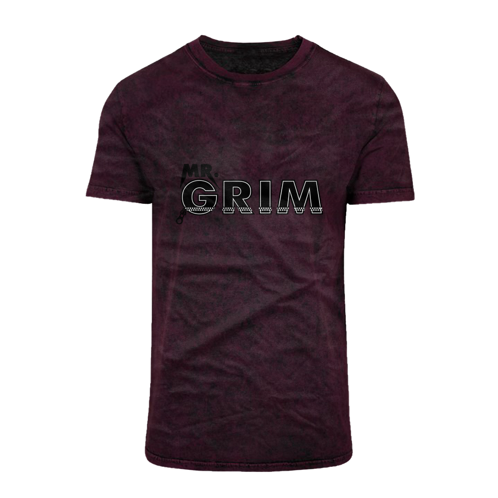 MR. Grim "Zipped Up" Acid Washed T-Shirt