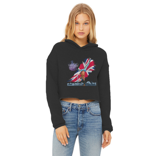 "Van Go to UK" - Aerial Van Go Women's Wear Crop Top Hoodie