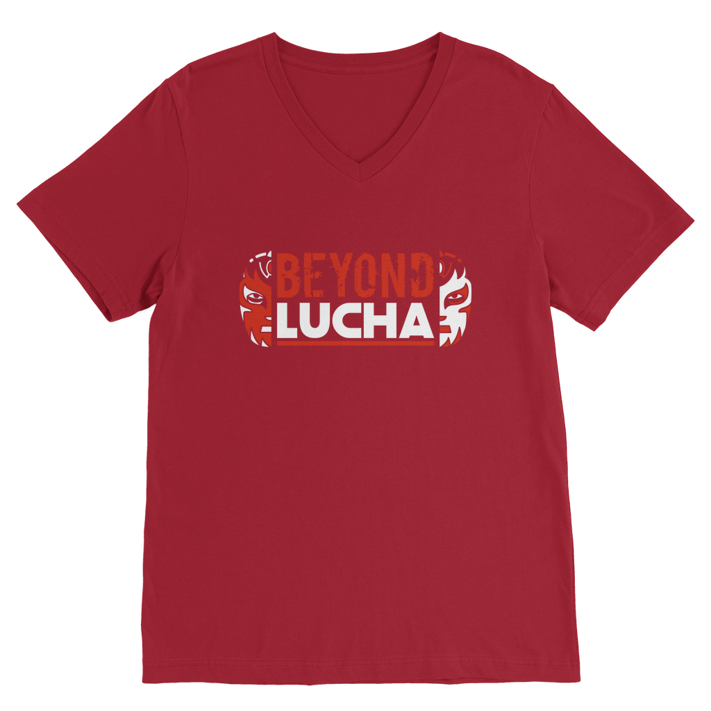 Beyond Lucha Unisex V Neck Tee