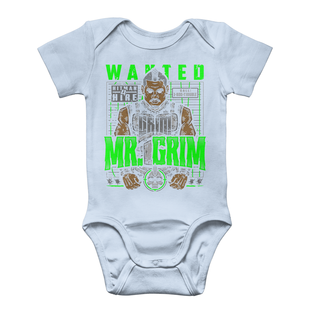 MR. Grim "Wanted" Baby Onesie