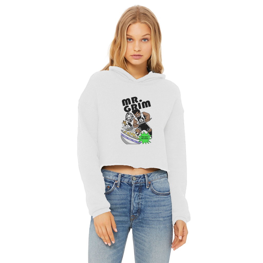 MR. Grim "Special Cereal" (USA) Women's Wear Crop Top Hoodie