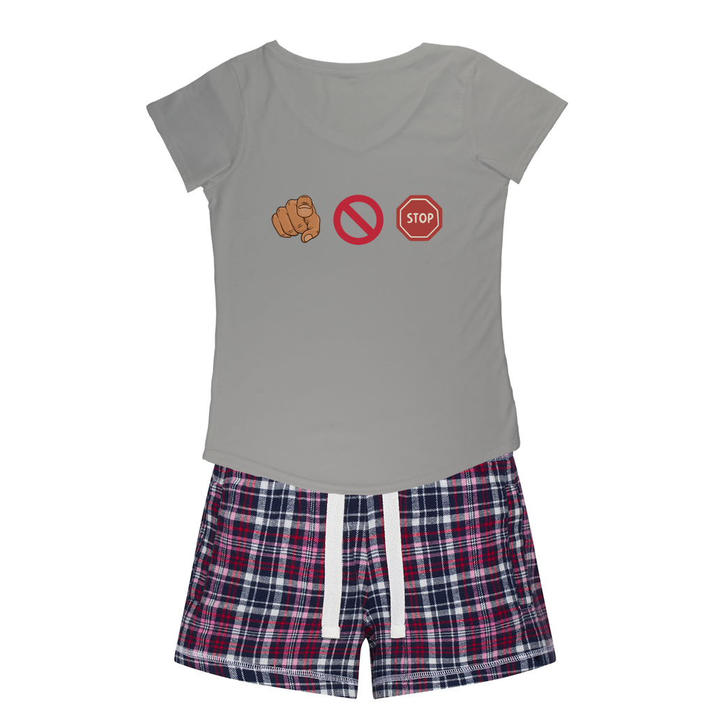 "You Can't Stop" Aerial Van Go - USA Women's Pajamas w/ Flannel Shorts