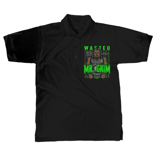 MR. Grim "Wanted" Unisex Adult Polo Shirt