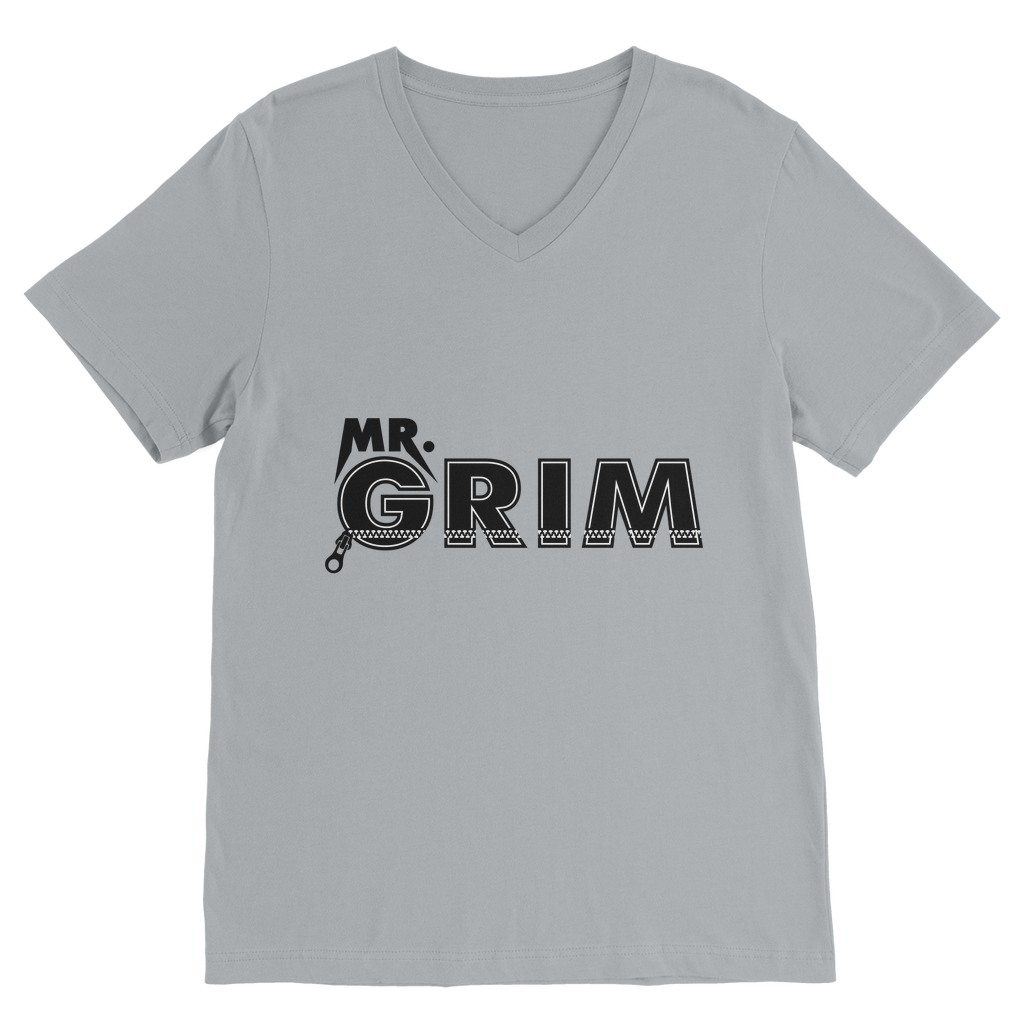 MR. Grim "Zipped Up" V Neck Tee