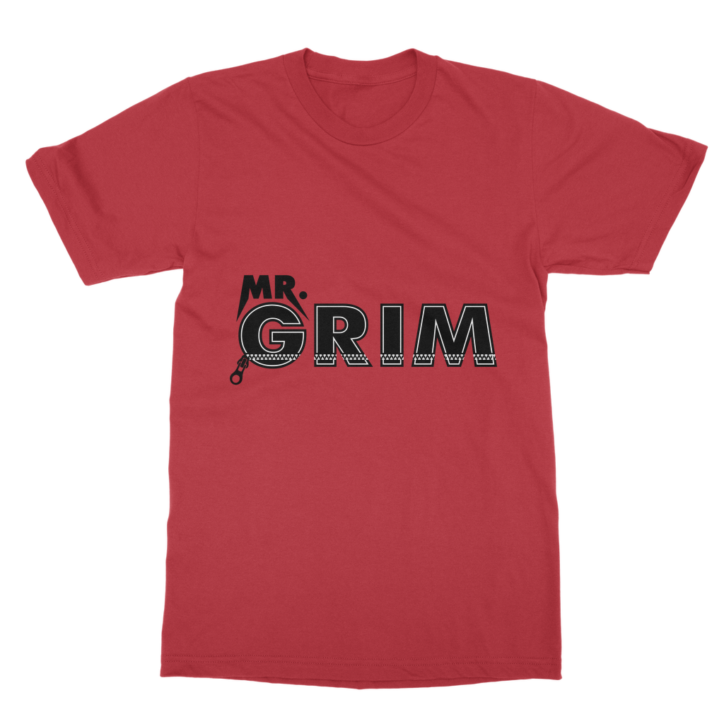 MR. Grim "Zipped Up" Unisex Heavy Cotton Tee