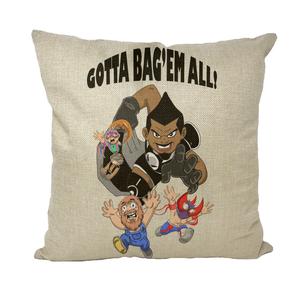 MR. Grim "Gotta Bag Em All" Throw Pillow with Insert