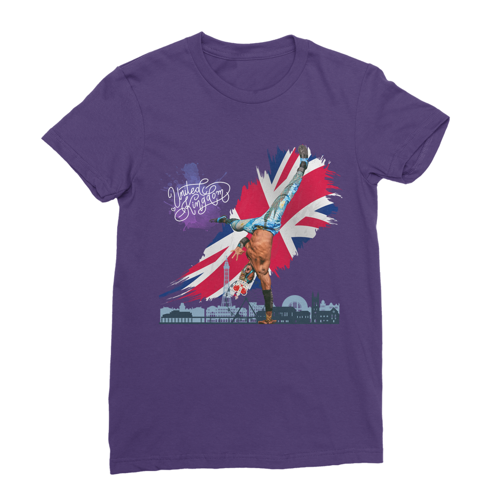 "Van Go to UK" - Aerial Van Go Premium Jersey Women's WearTee