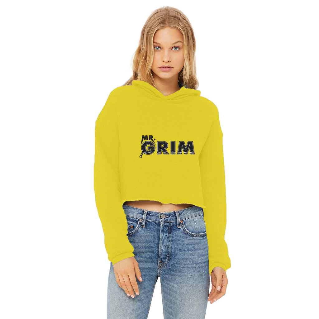 MR. Grim "Zipped Up" Women's Wear Crop Top Hoodie