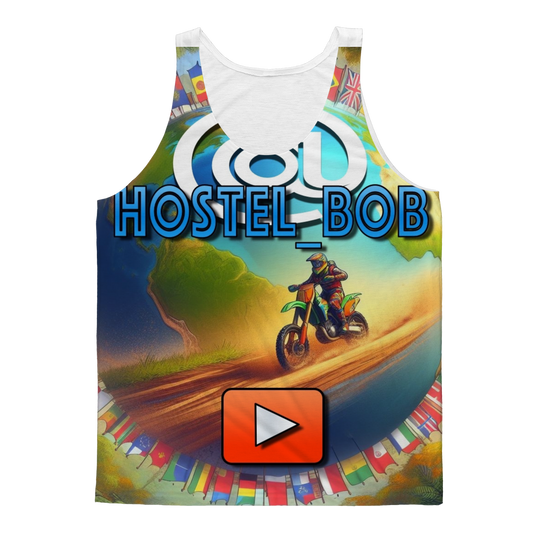 "Hostel Bob" - Bobby Flaco - USA Unisex Tank Top