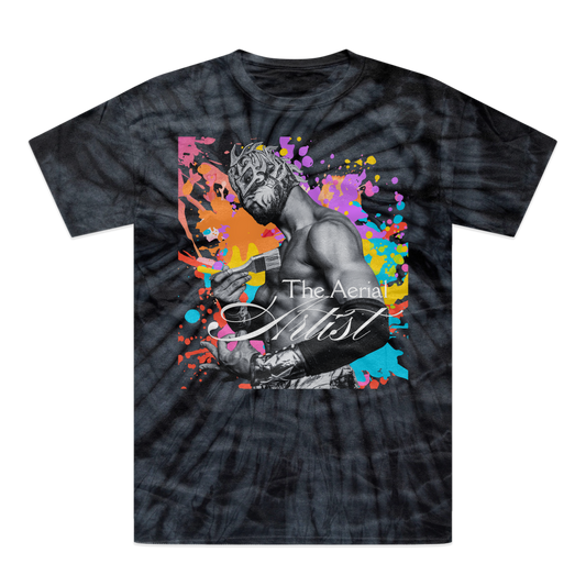 "THE Artist" - Aerial Van Go Tonal Spider Tie-Dye T-Shirt