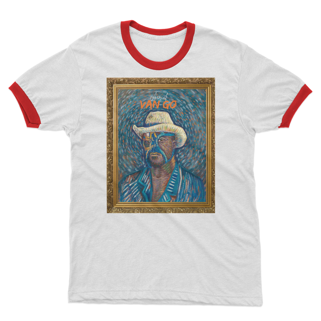 "Self Portrait" - Aerial Van Go (USA) Ringer Tee