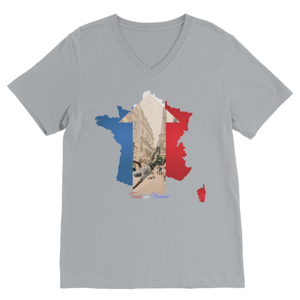 Tour de France V Neck Tee