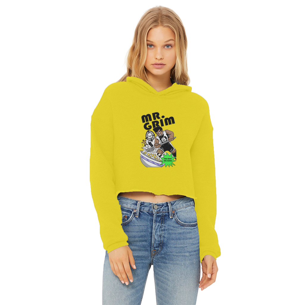 MR. Grim "Special Cereal" (USA) Women's Wear Crop Top Hoodie