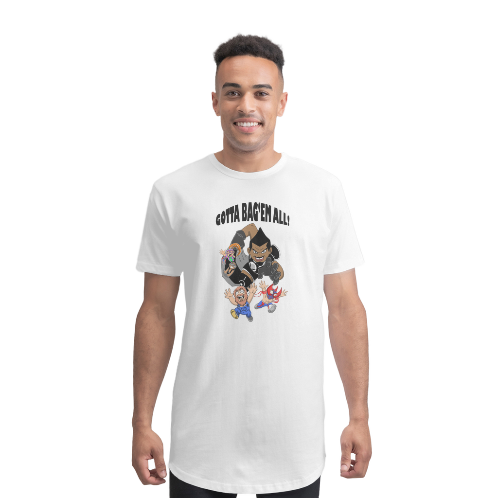 MR. Grim "Gotta Bag Em All" Premium Long Body T-Shirt