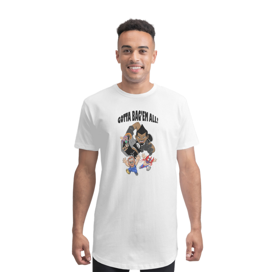 MR. Grim "Gotta Bag Em All" Premium Long Body T-Shirt