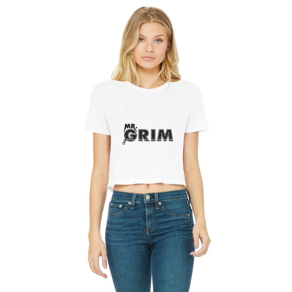 MR. Grim "Zipped Up" Women's Wear Crop Top