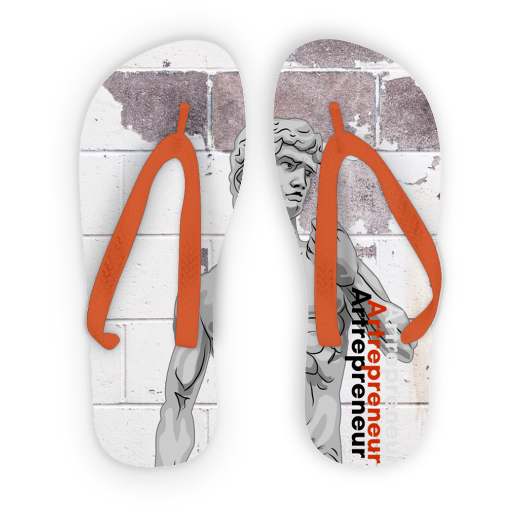 Aerial Van Go "Artrepreneur" (USA) Adult Flip Flops