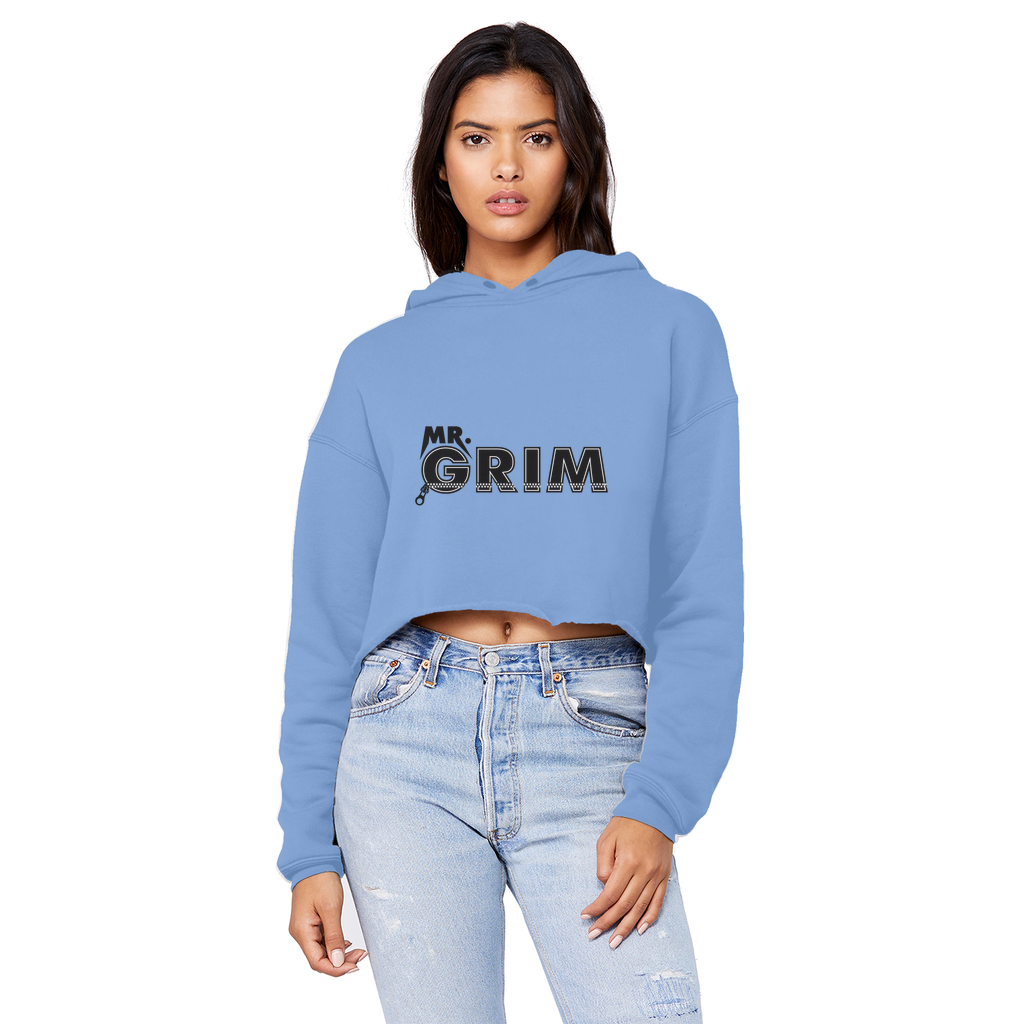 MR. Grim "Zipped Up" Unisex Crop Top Boyfriend Hoodie