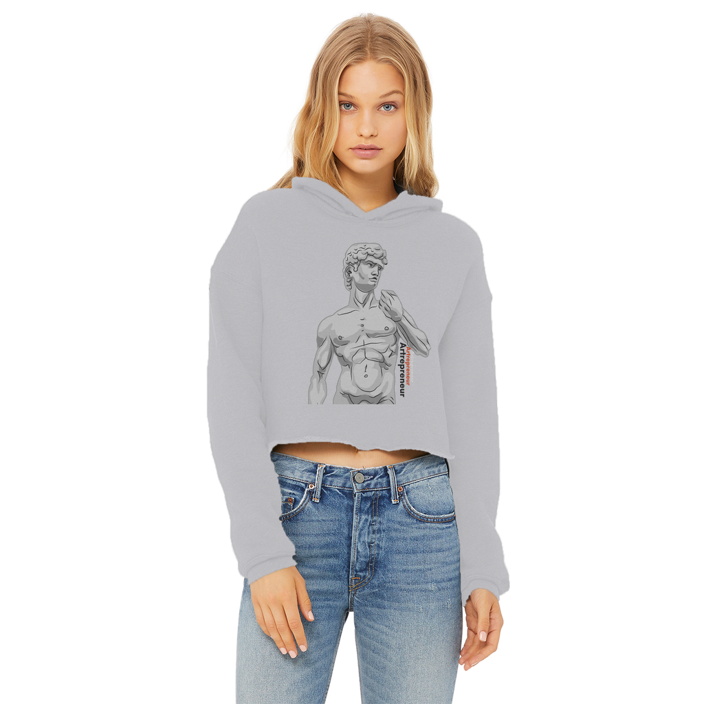 Aerial Van Go "Artrepreneur" (USA) Women's Wear Crop Top Hoodie