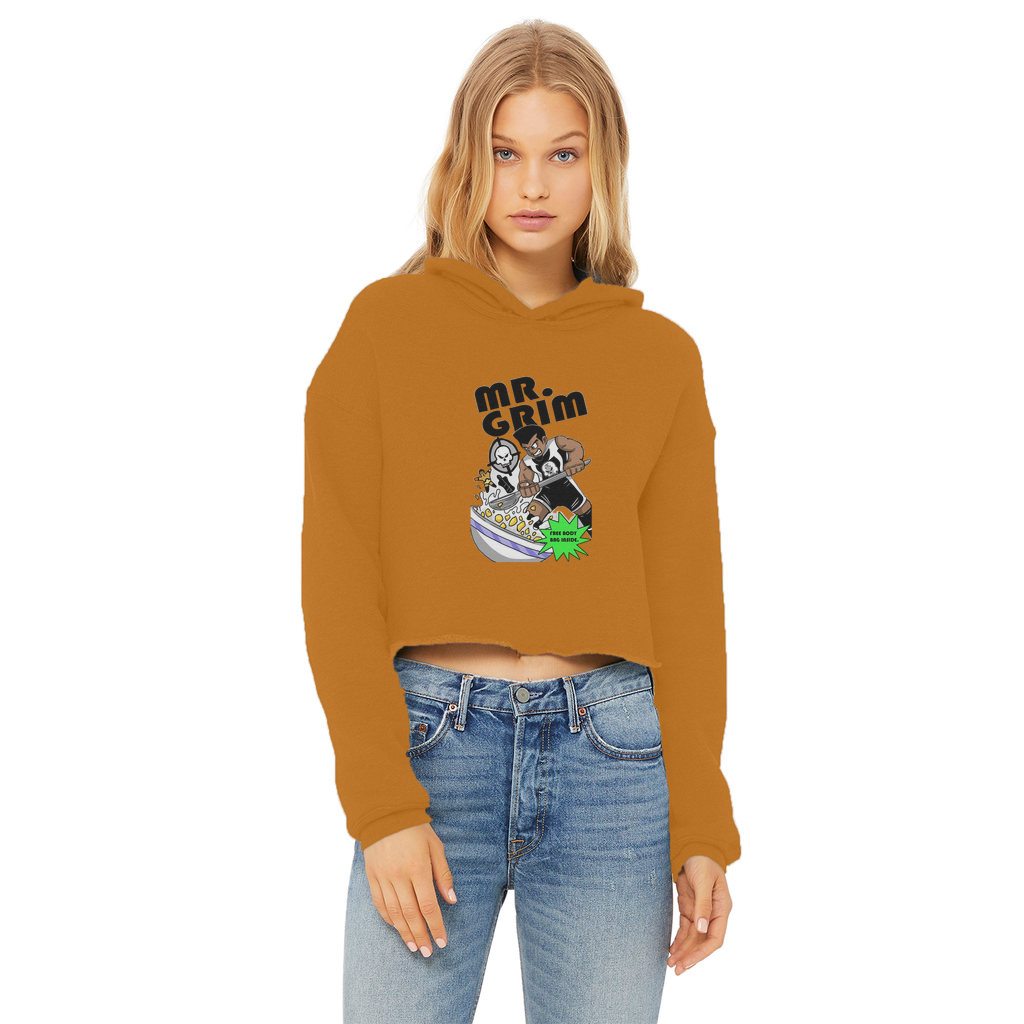 MR. Grim "Special Cereal" (USA) Women's Wear Crop Top Hoodie