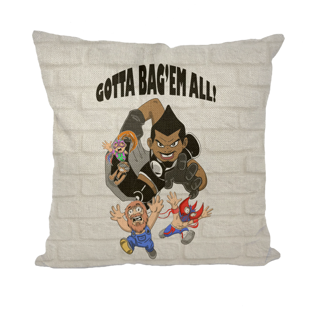 MR. Grim "Gotta Bag Em All" Throw Pillow with Insert