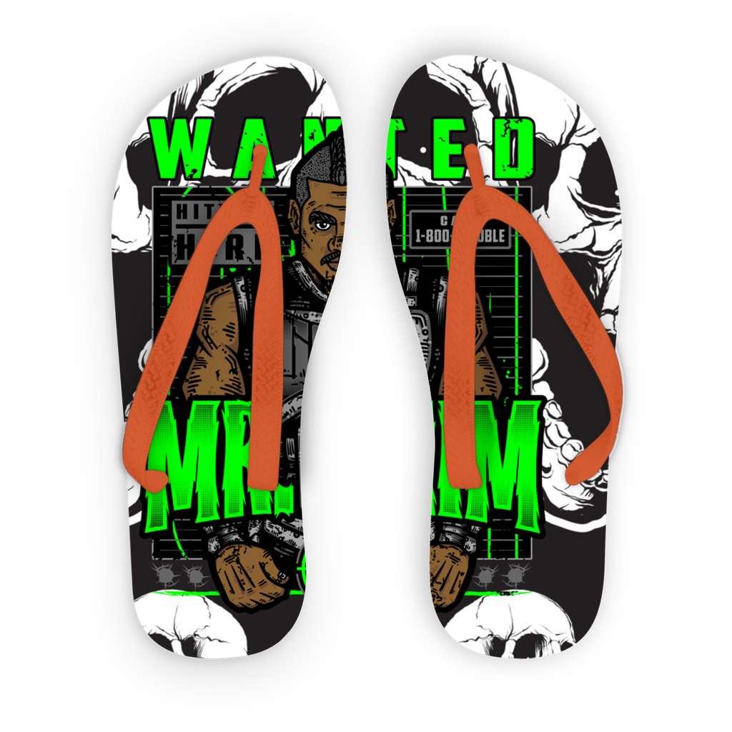 MR. Grim "Wanted" Youthwear Flip Flops