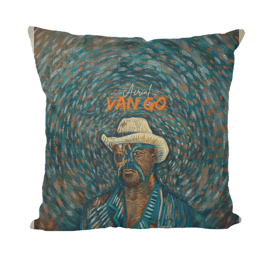 "Self Portrait" - Aerial Van Go (USA) Throw Pillow