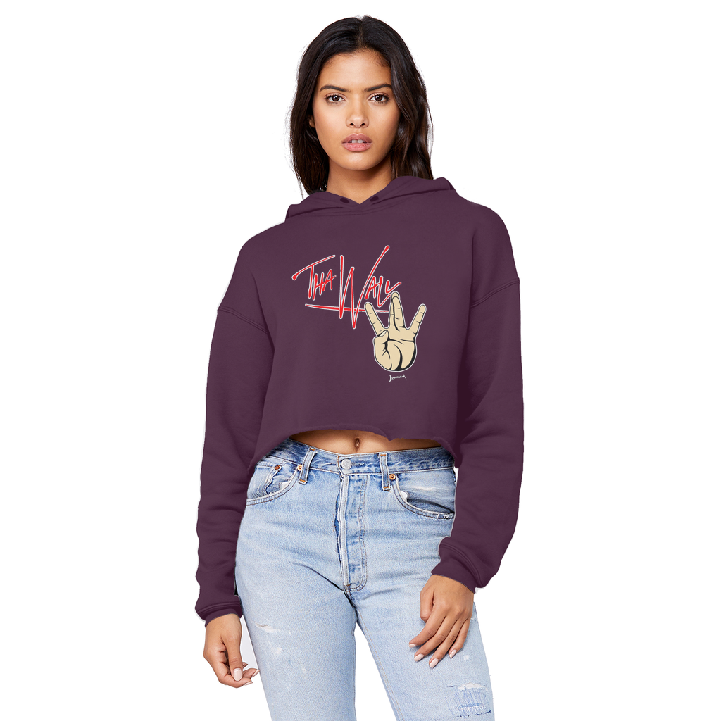 Big W (USA) "The Wall" Unisex Crop Top Boyfriend Hoodie