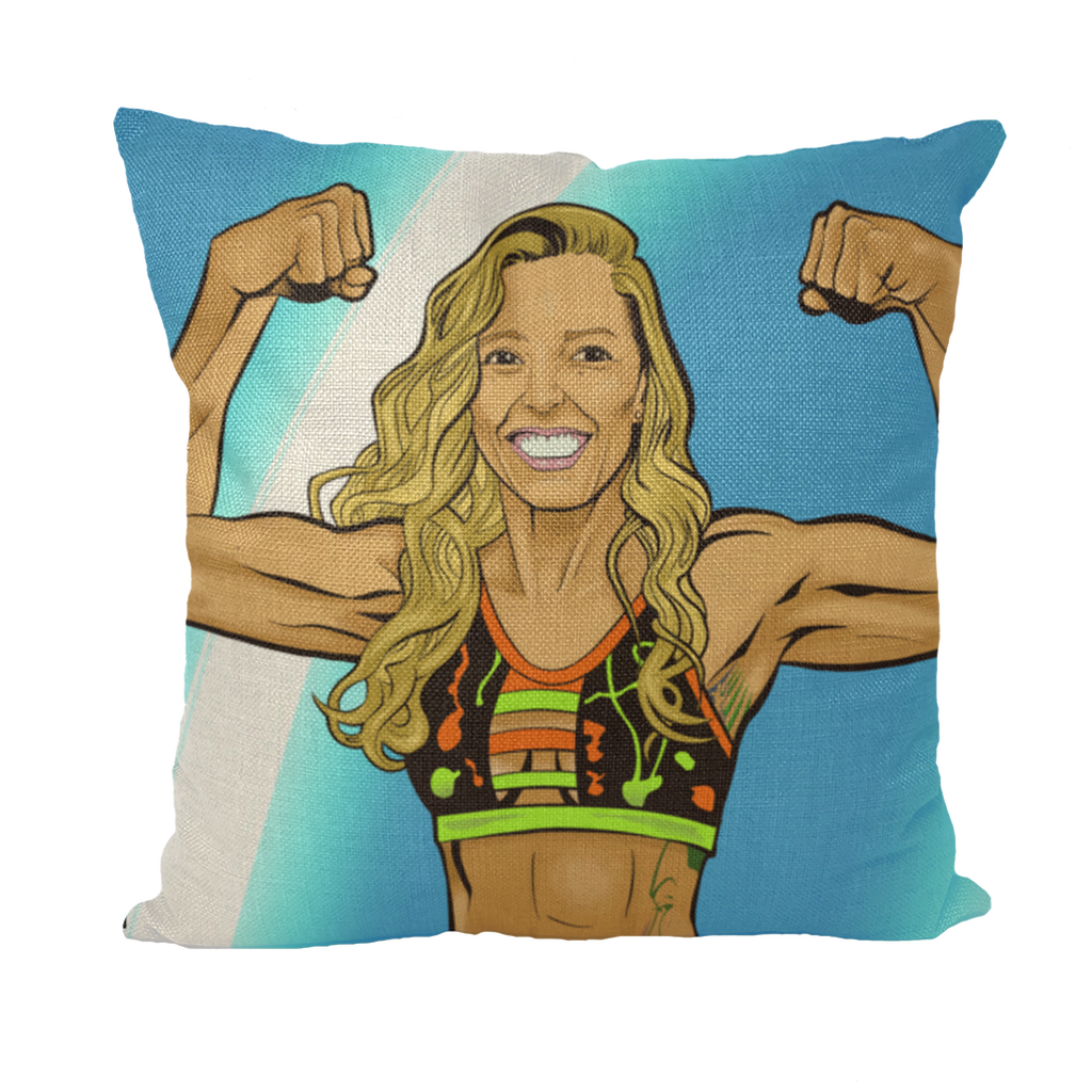 Dani Mo (USA) "Muscles" Throw Pillow