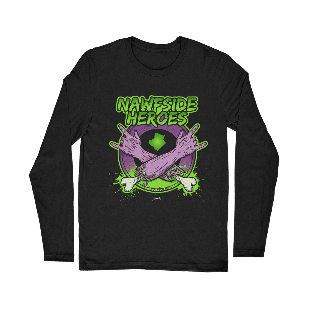 Nawfside Heroes (USA) "Coat of Arms" Unisex Long Sleeve Tee