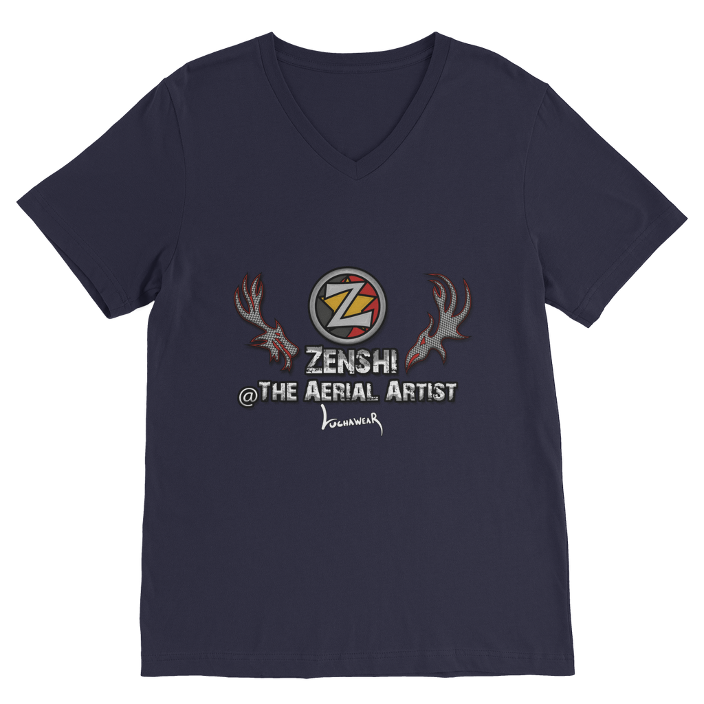 Zenshi (USA/CHL) "The Aerial Artist" V Neck Tee