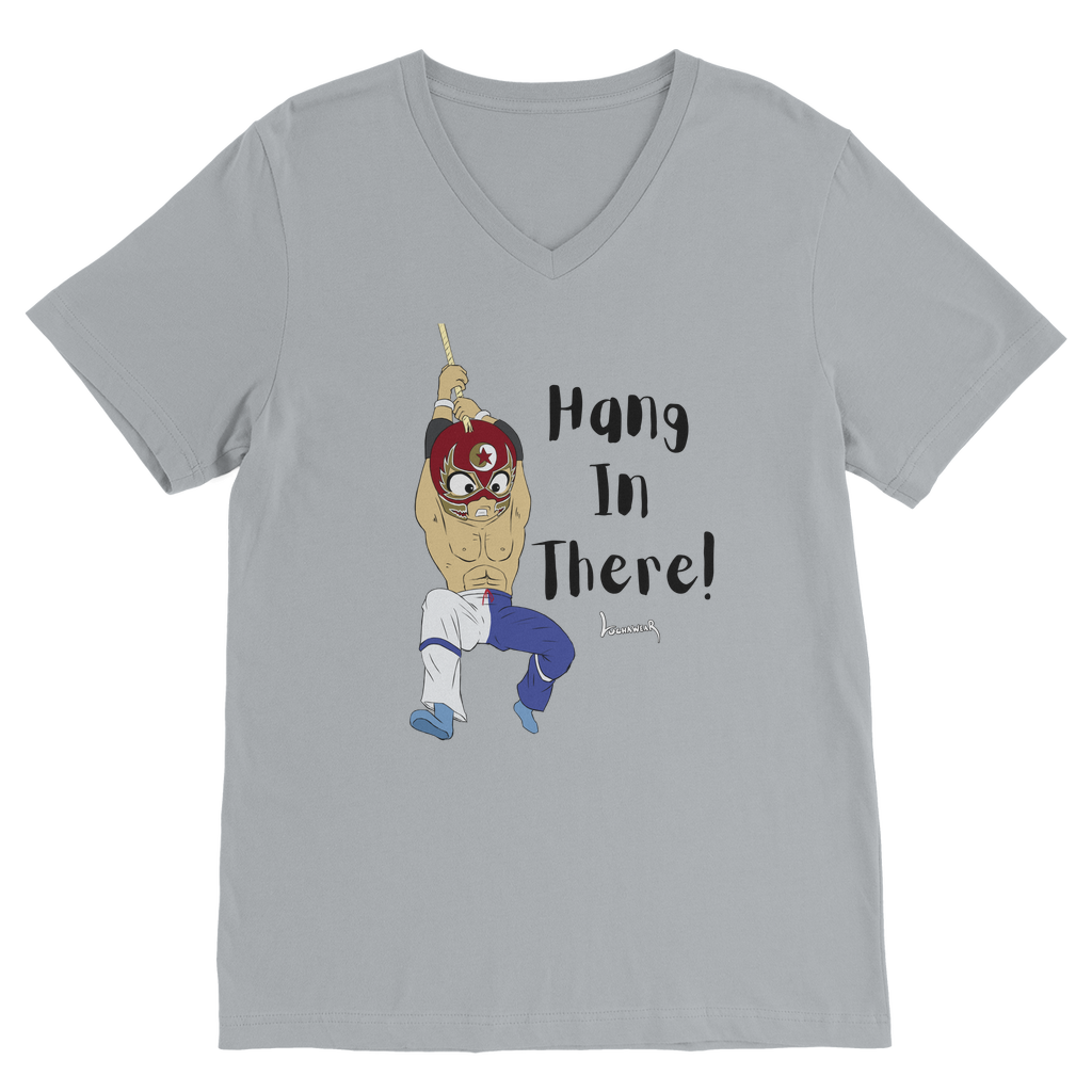 Shynron (USA) "Hang in There" V Neck Tee