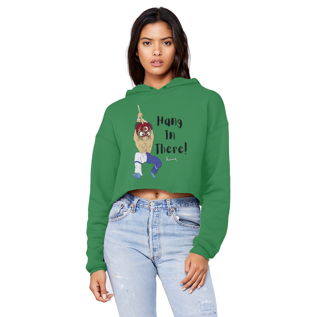 Shynron (USA) "Hang in There" Unisex Crop Top Boyfriend Hoodie