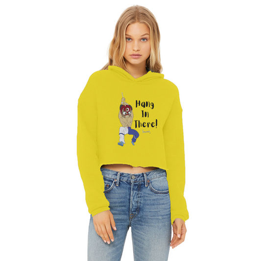 Shynron (USA) "Hang in There" Women's Wear Crop Top Hoodie