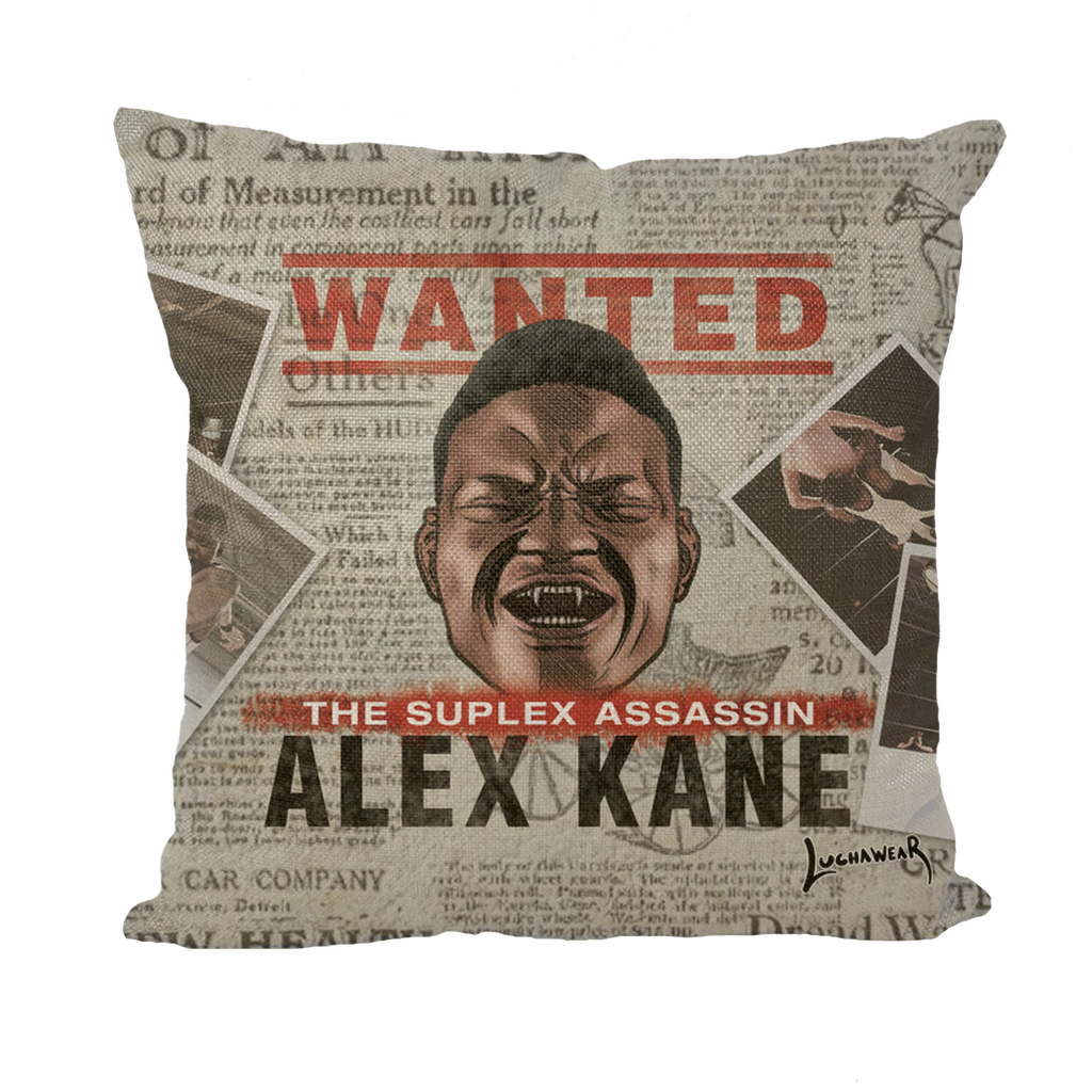 Alex Kane (USA) "Wanted" Throw Pillow