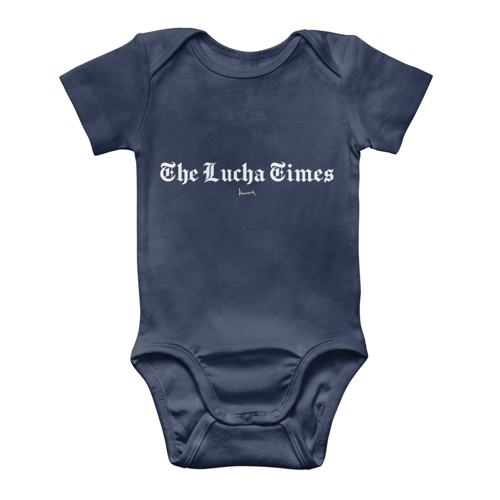 Lucha Times (White) Baby Onesie