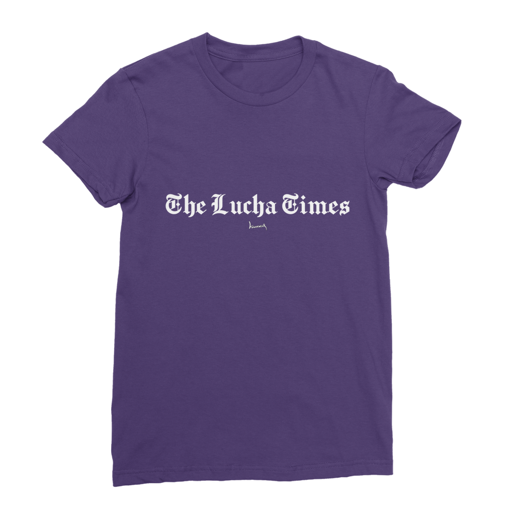 Lucha Times (White) Premium Jersey Women's WearTee