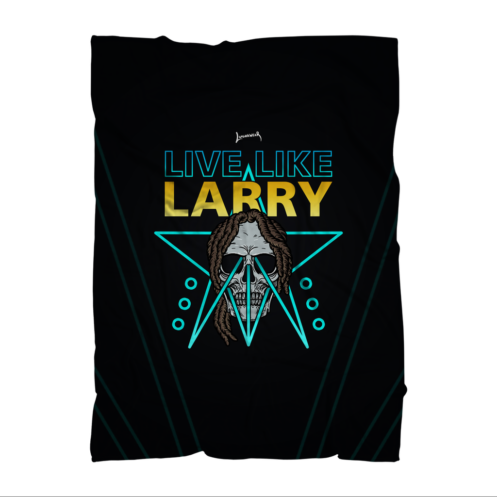 Larry Lazard (USA) "Live Like Larry" Throw Blanket