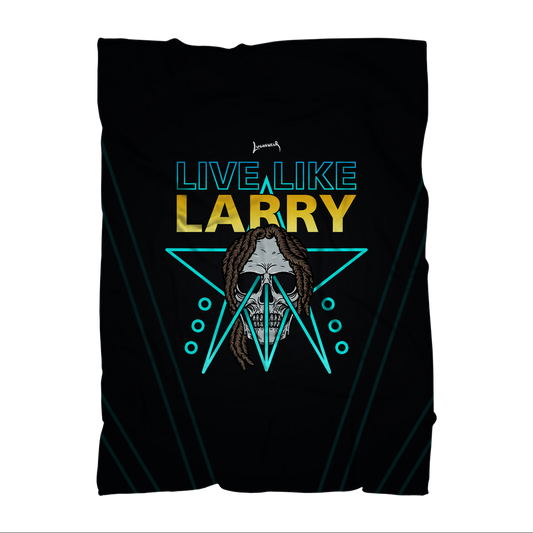 Larry Lazard (USA) "Live Like Larry" Throw Blanket