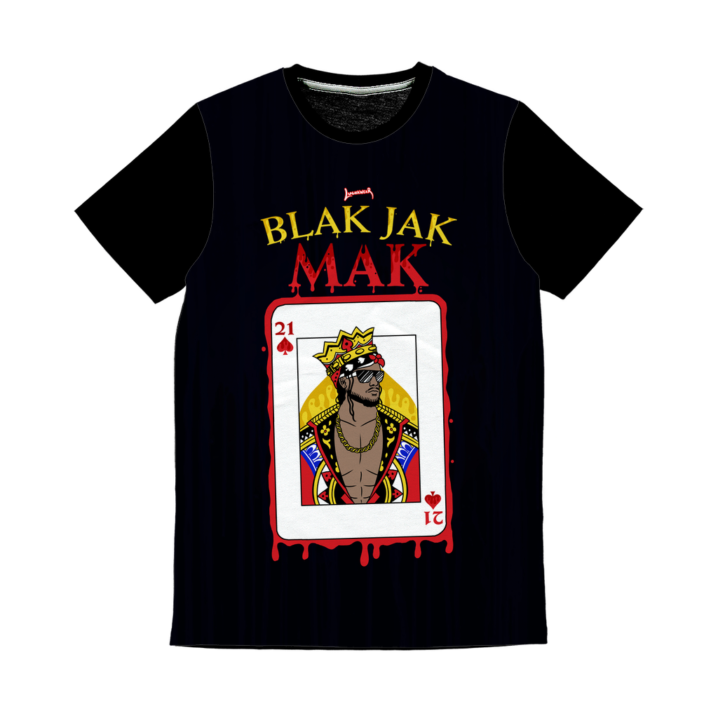 Blak Jak Mak (USA) "King" Unisex Panel Tee