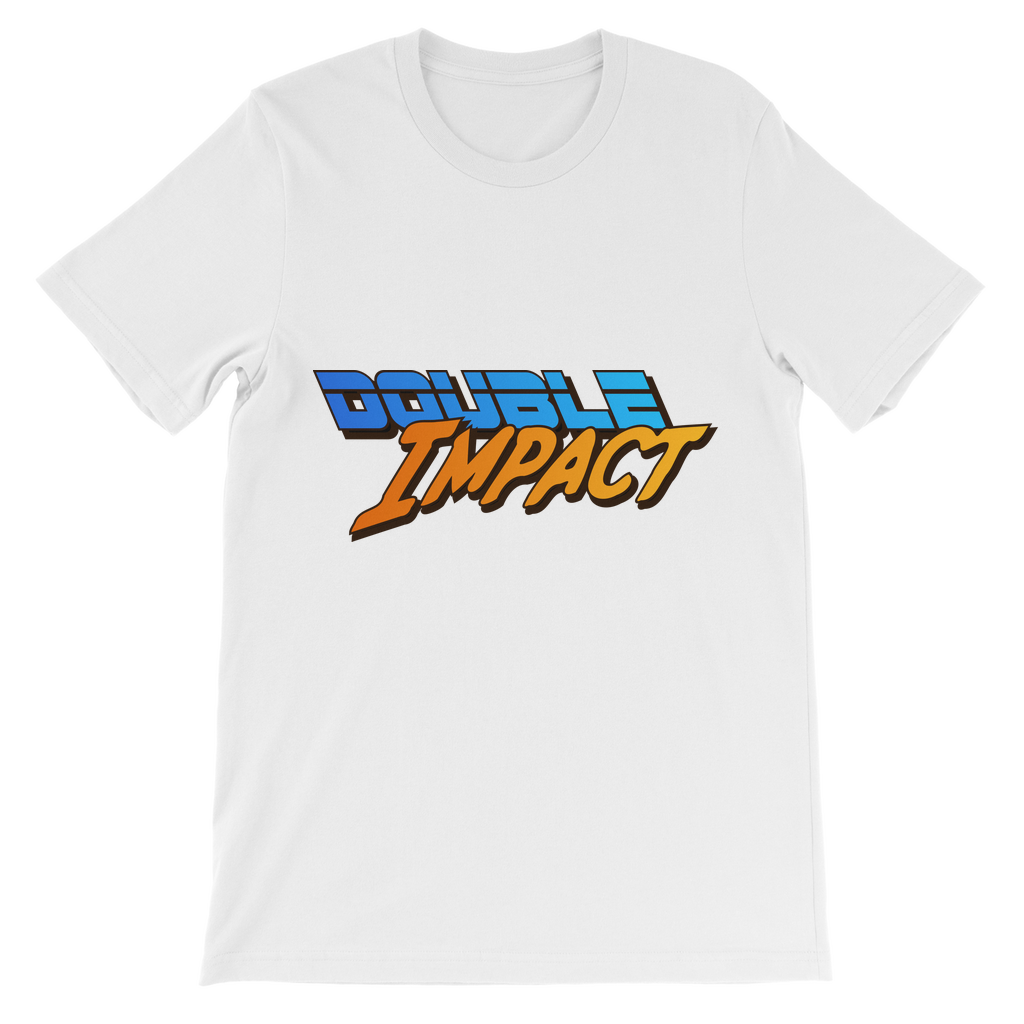 Double Impact (USA) Blue and Orange Youthwear Tee