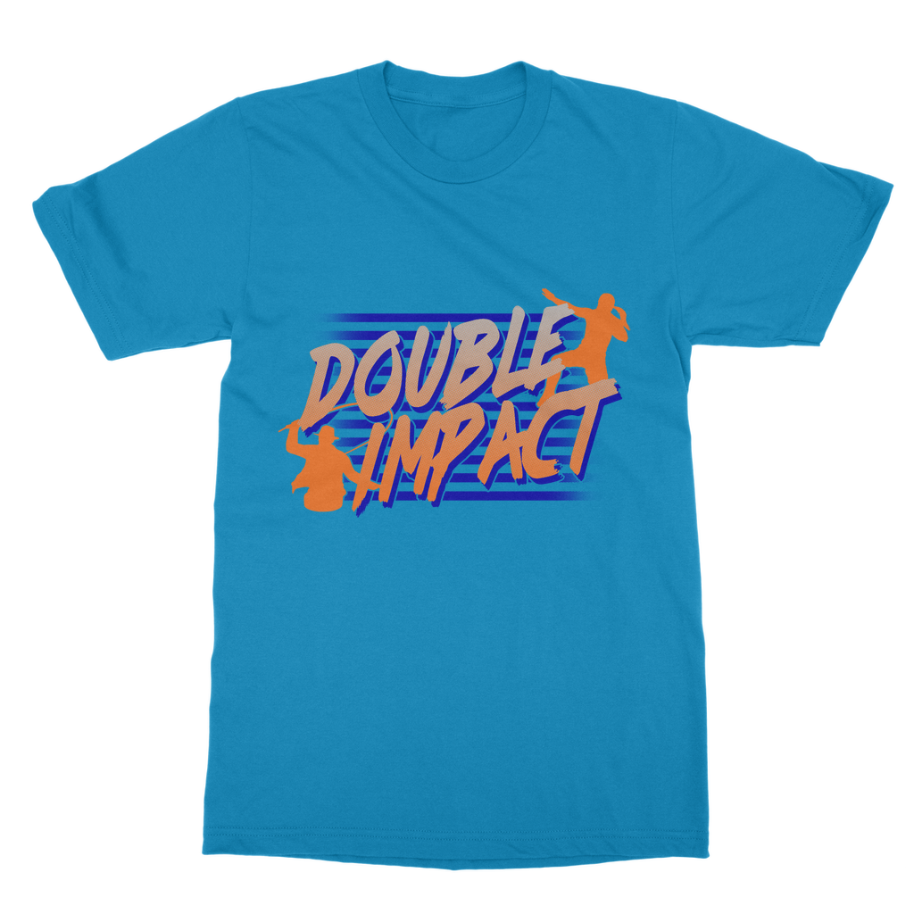 Double Impact (USA) "Logo" Unisex Heavy Cotton Tee