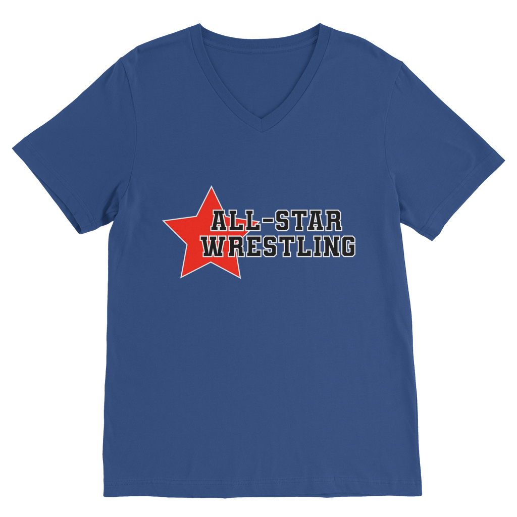 All Star (USA) "All Star Wrestling" V Neck Tee