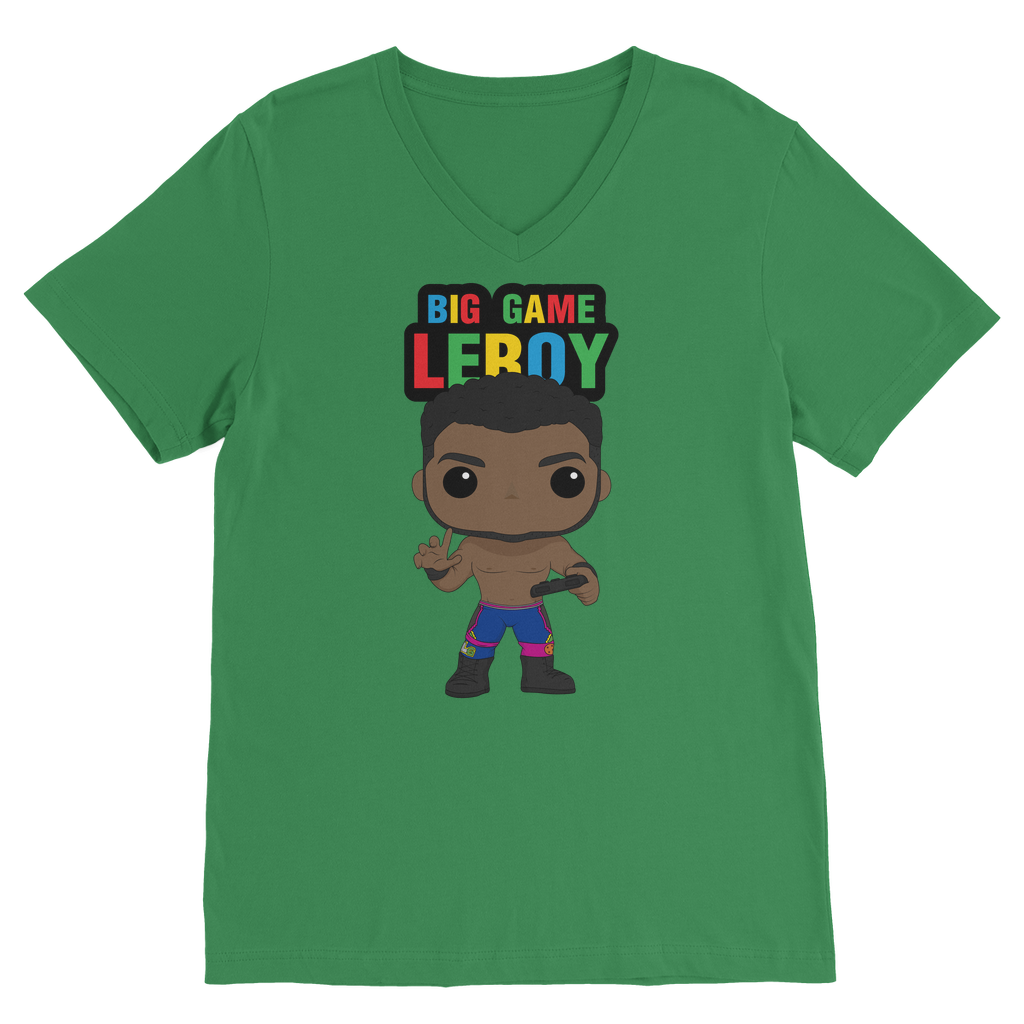 Big Game Leroy (USA) "Lil Leroy" V Neck Tee